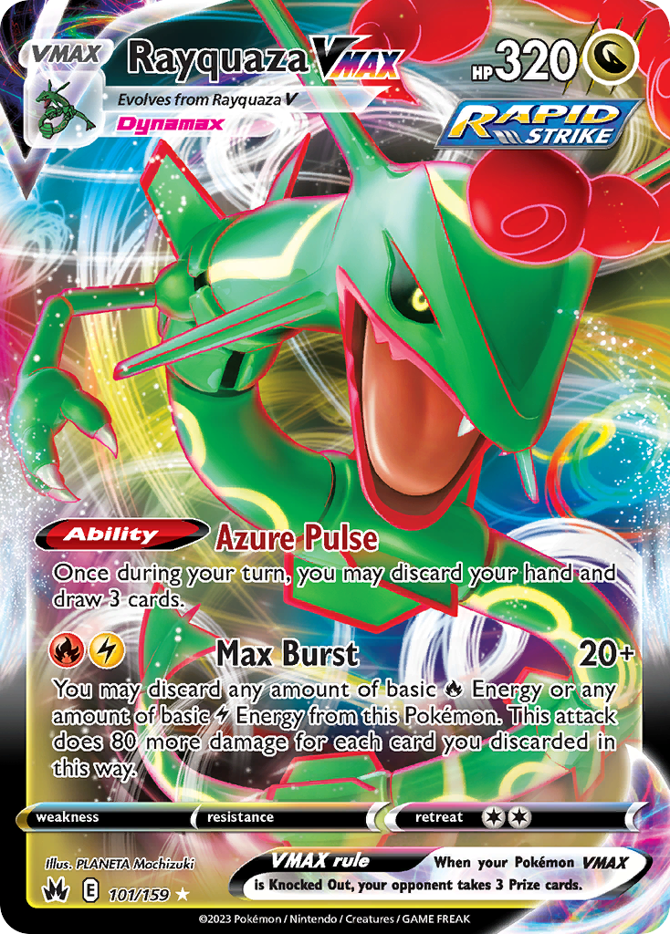 Rayquaza VMAX 101 Crown Zenith Ultra Rare
