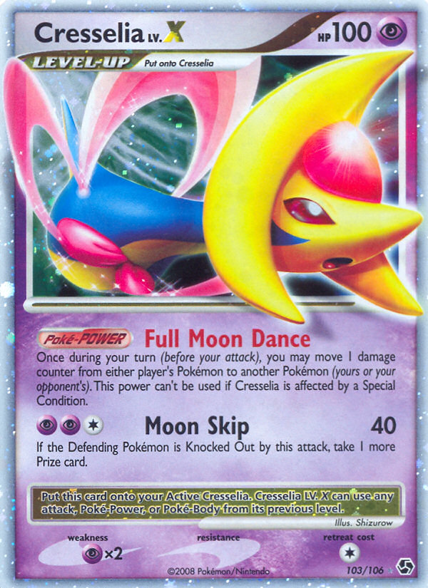 Cresselia LV.X 103 Great Encounters Ultra Rare Lightly Played