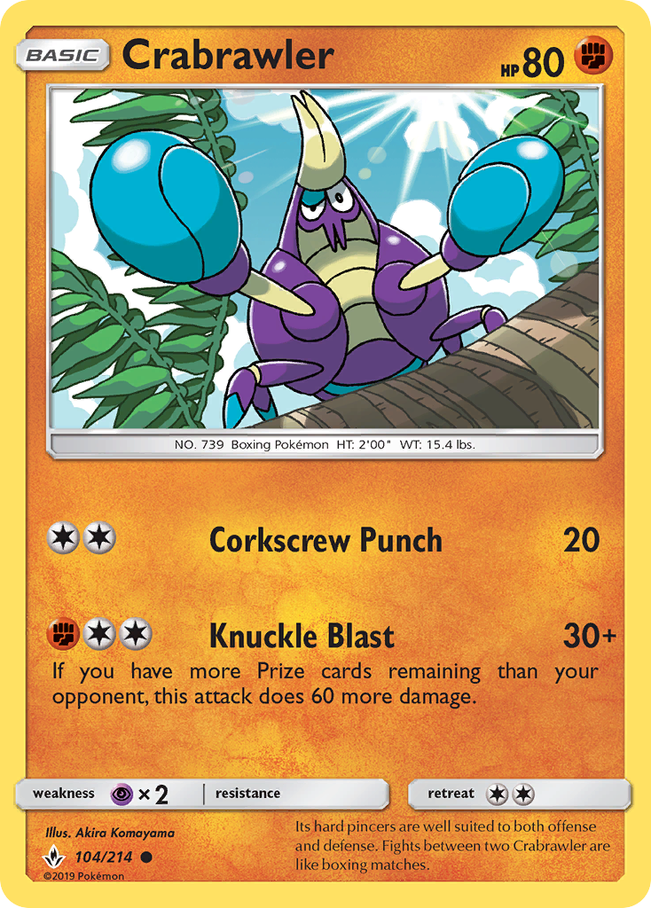 Crabrawler 104 SM - Unbroken Bonds Common