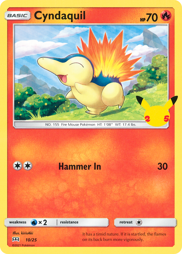 Cyndaquil 010 McDonald's 25th Anniversary Promos Promo Lightly Played