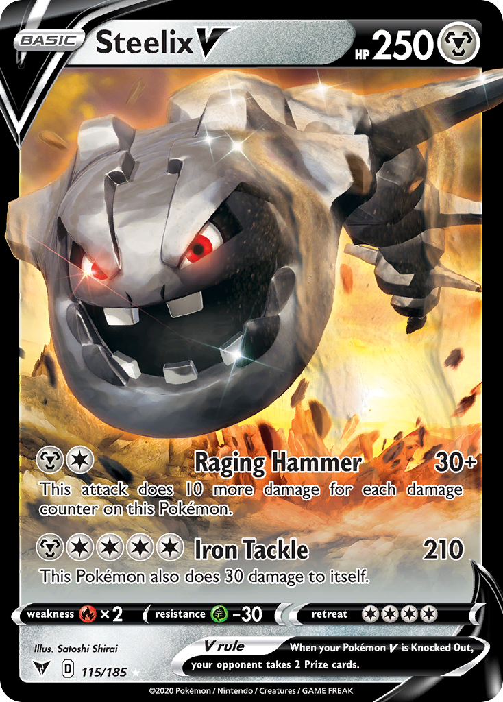 Steelix V 115 SWSH04: Vivid Voltage Ultra Rare