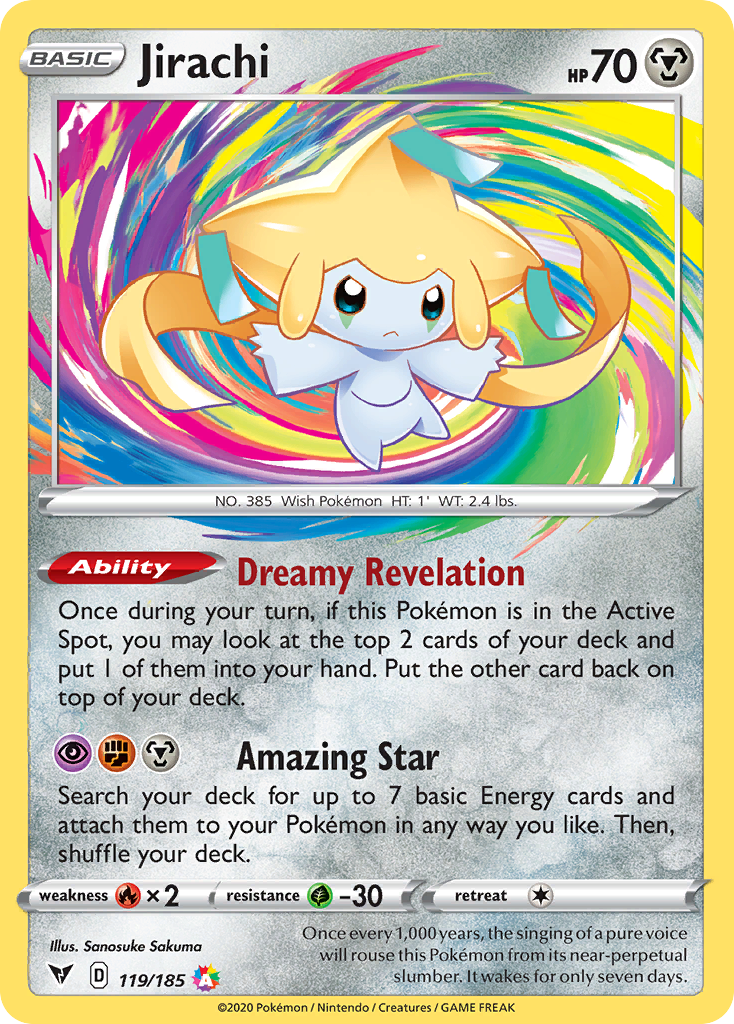 Jirachi 119 SWSH04: Vivid Voltage Amazing Rare