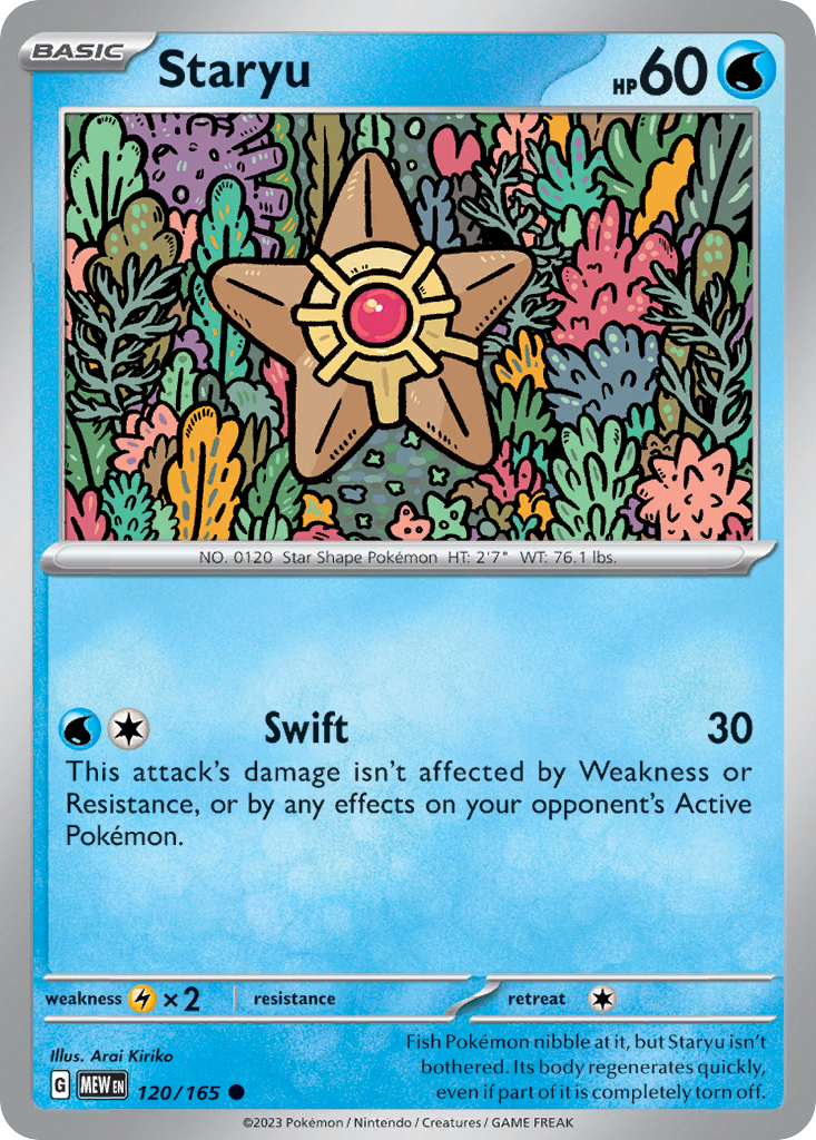 Staryu 120 SV: Scarlet & Violet 151 Common