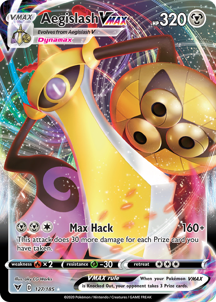 Aegislash VMAX 127 SWSH04: Vivid Voltage Ultra Rare