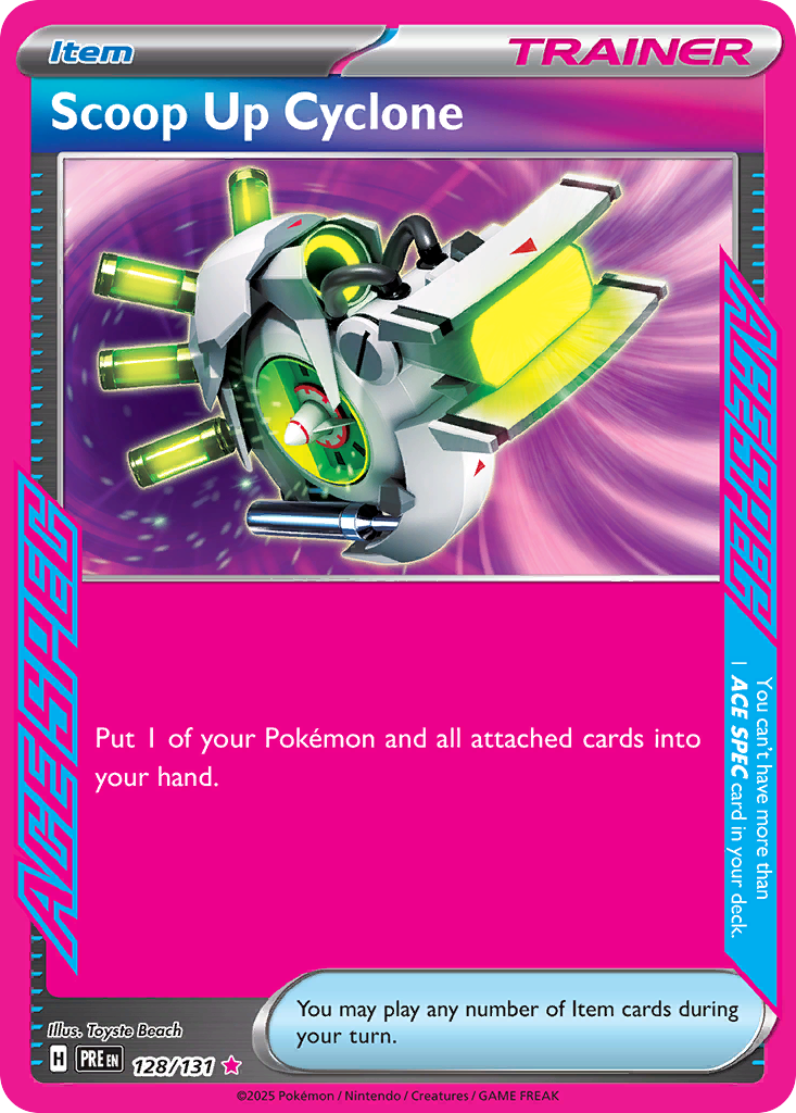 Scoop Up Cyclone 128 SV: Prismatic Evolutions Ace Spec Rare Lightly Played