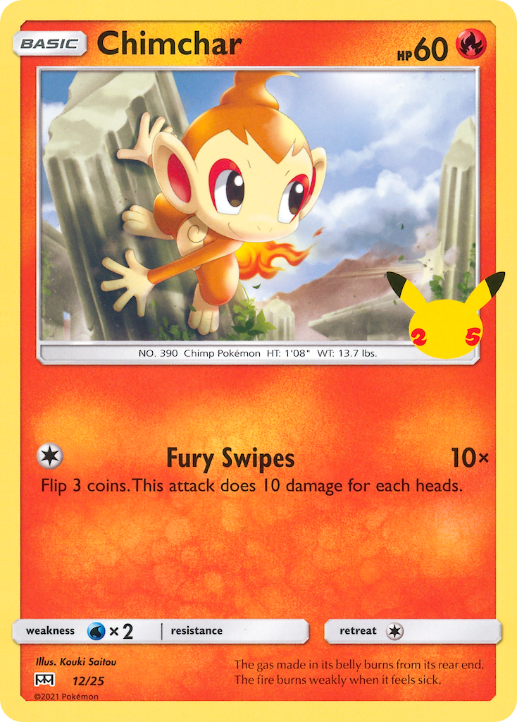 Chimchar 012 McDonald's 25th Anniversary Promos Promo