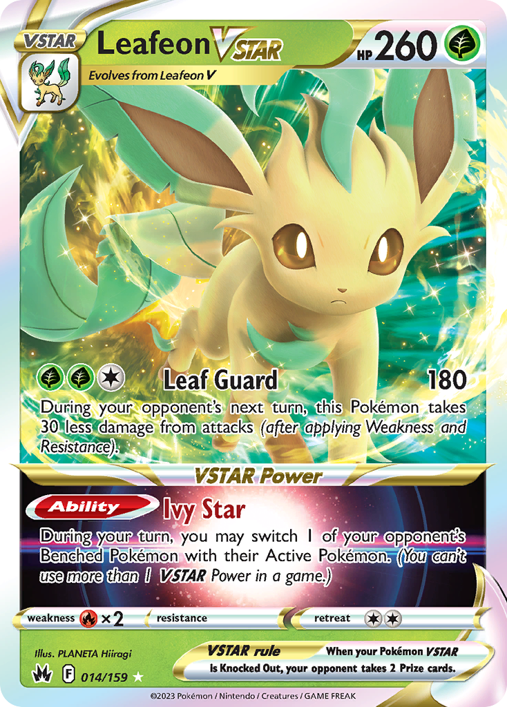 Leafeon VSTAR 014 Crown Zenith Ultra Rare