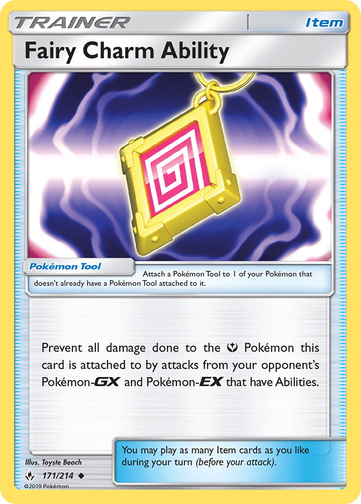 Fairy Charm Ability 171 SM - Unbroken Bonds Uncommon