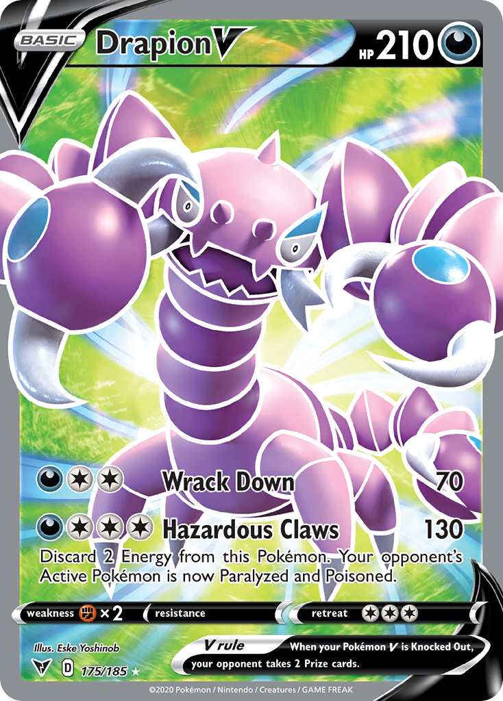Drapion V 175 SWSH04: Vivid Voltage Ultra Rare