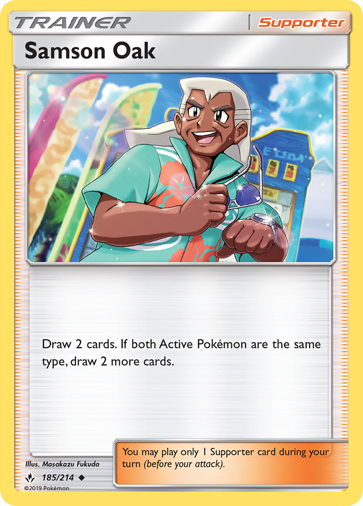 Samson Oak 185 SM - Unbroken Bonds Uncommon Lightly Played
