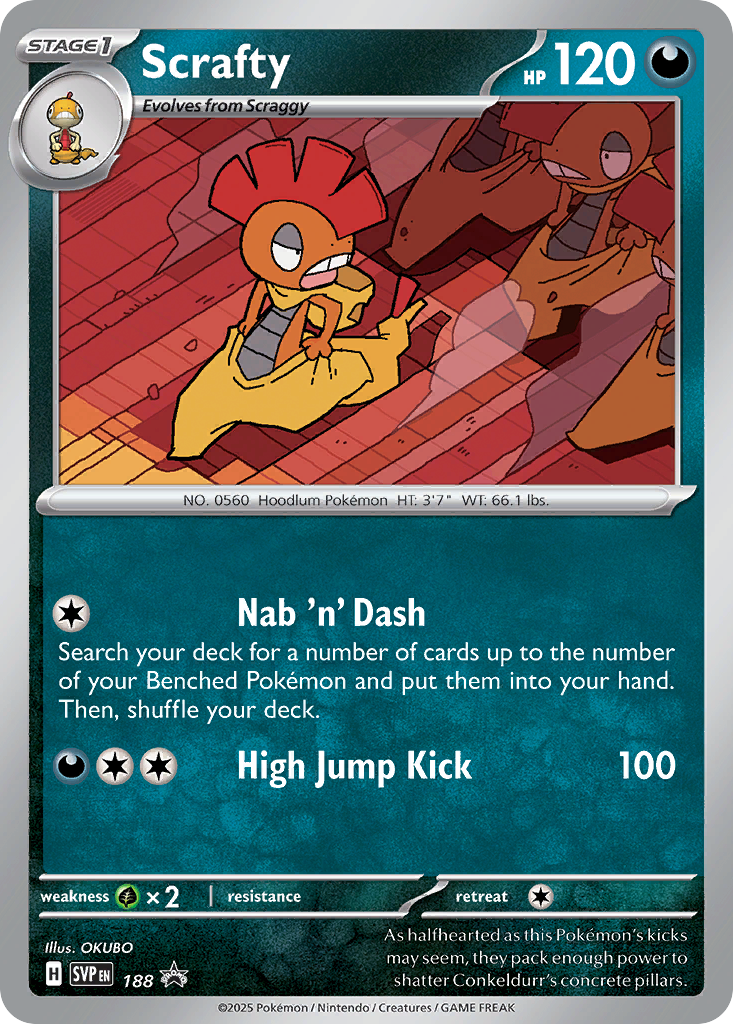 Scrafty 188 SV: Scarlet & Violet Promo Cards Promo