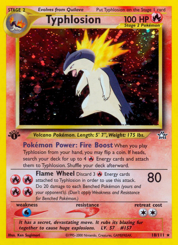Typhlosion 018 Neo Genesis Holo Rare