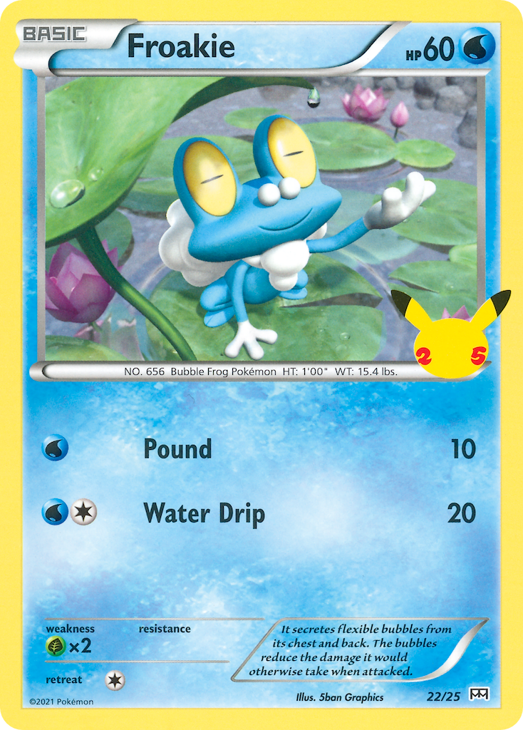 Froakie 022 McDonald's 25th Anniversary Promos Promo