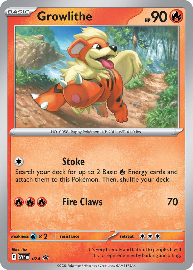 Growlithe 024 SV: Scarlet & Violet Promo Cards Promo