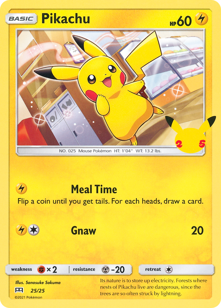Pikachu 025 McDonald's 25th Anniversary Promos Promo
