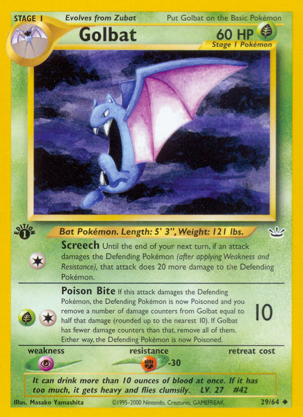 Golbat 29 Neo Revelation Uncommon