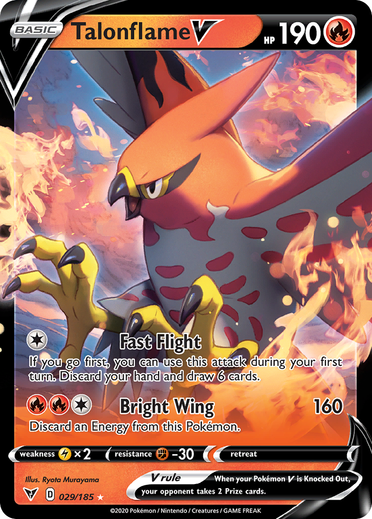 Talonflame V 029 SWSH04: Vivid Voltage Ultra Rare