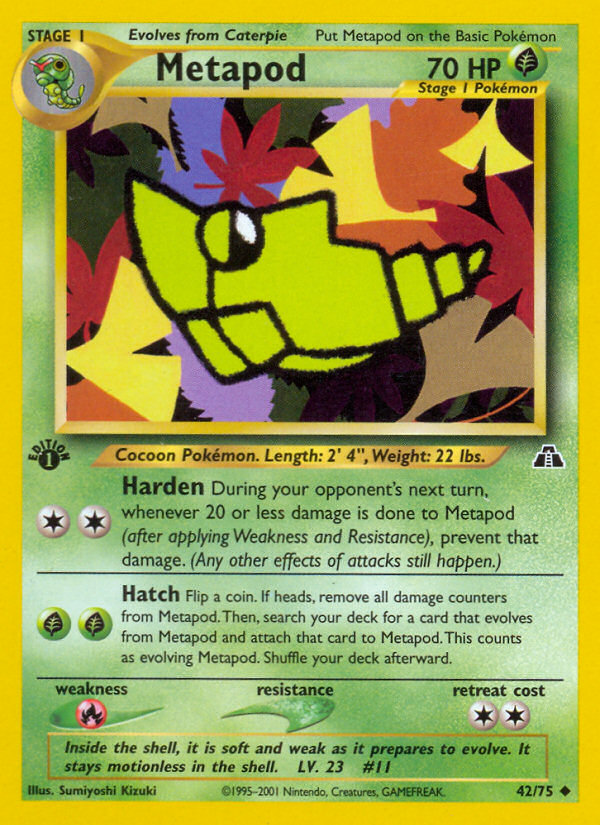 Metapod 42 Neo Discovery Uncommon