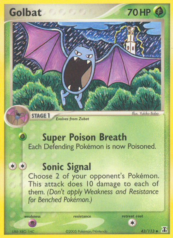 Golbat 43 Delta Species Uncommon