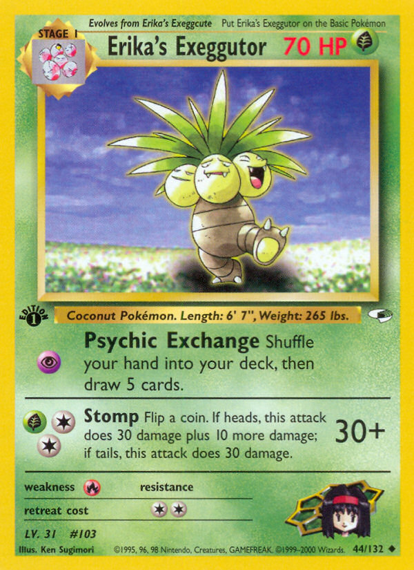 Erika's Exeggutor 044 Gym Heroes Uncommon