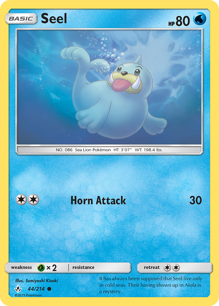 Seel 44 SM - Unbroken Bonds Common Lightly Played