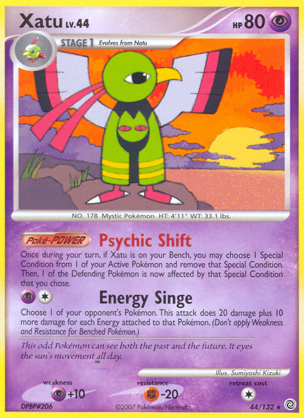 Xatu 44 Secret Wonders Rare Lightly Played