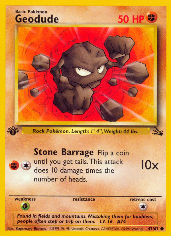 Geodude 47 Fossil Common