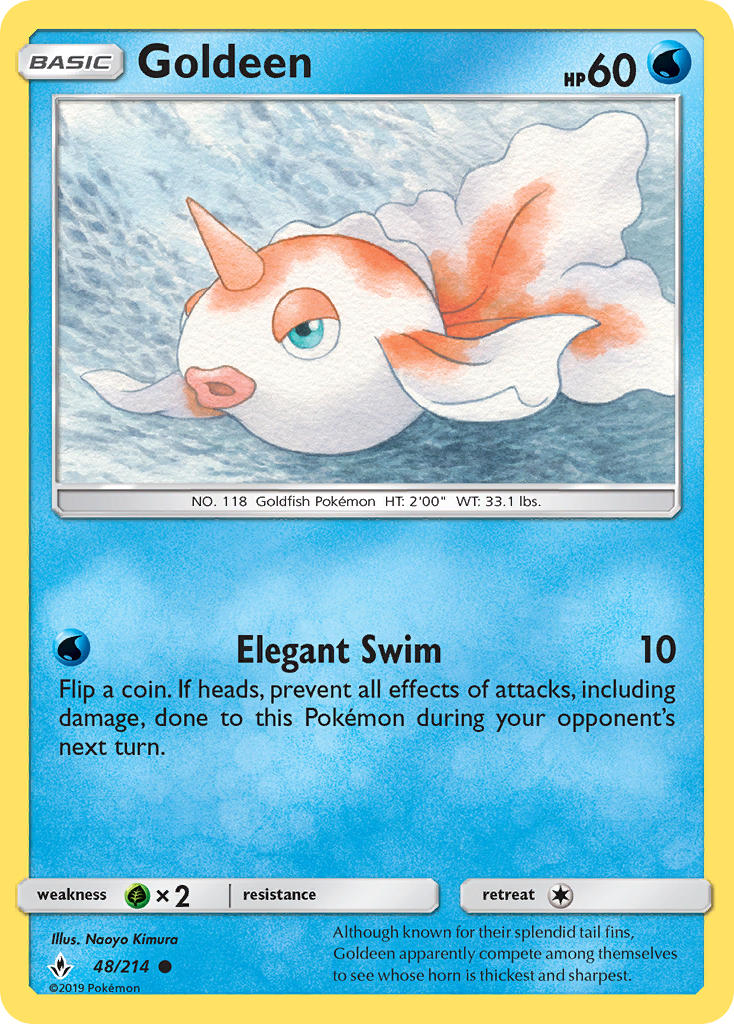 Goldeen 48 SM - Unbroken Bonds Common Lightly Played