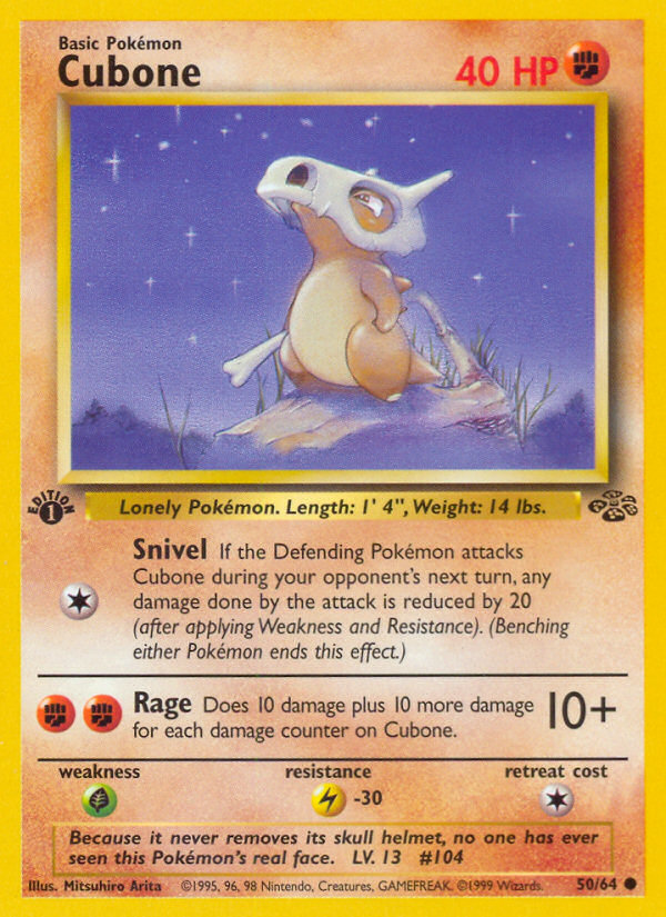 Cubone 50 Jungle Common Near Mint
