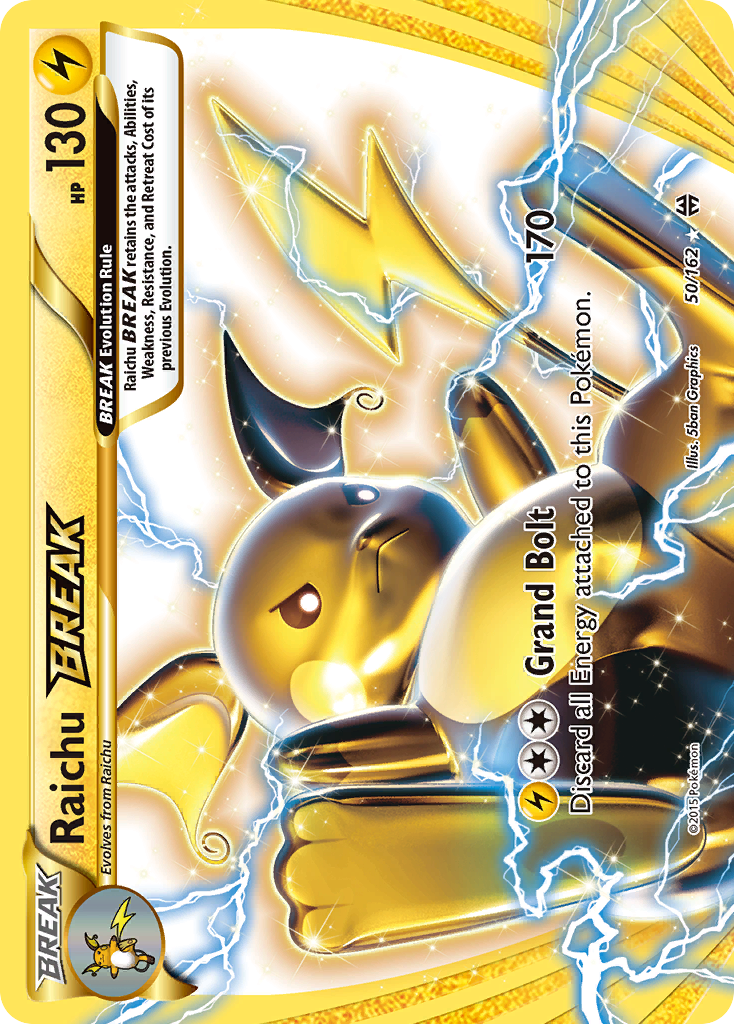 Raichu BREAK 50 XY - BREAKthrough Rare Break