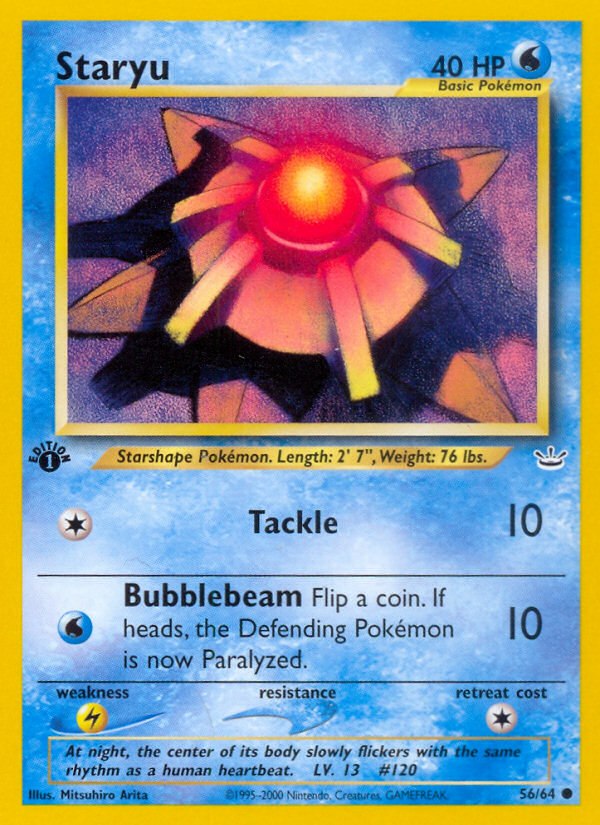 Staryu 56 Neo Revelation Common Near Mint