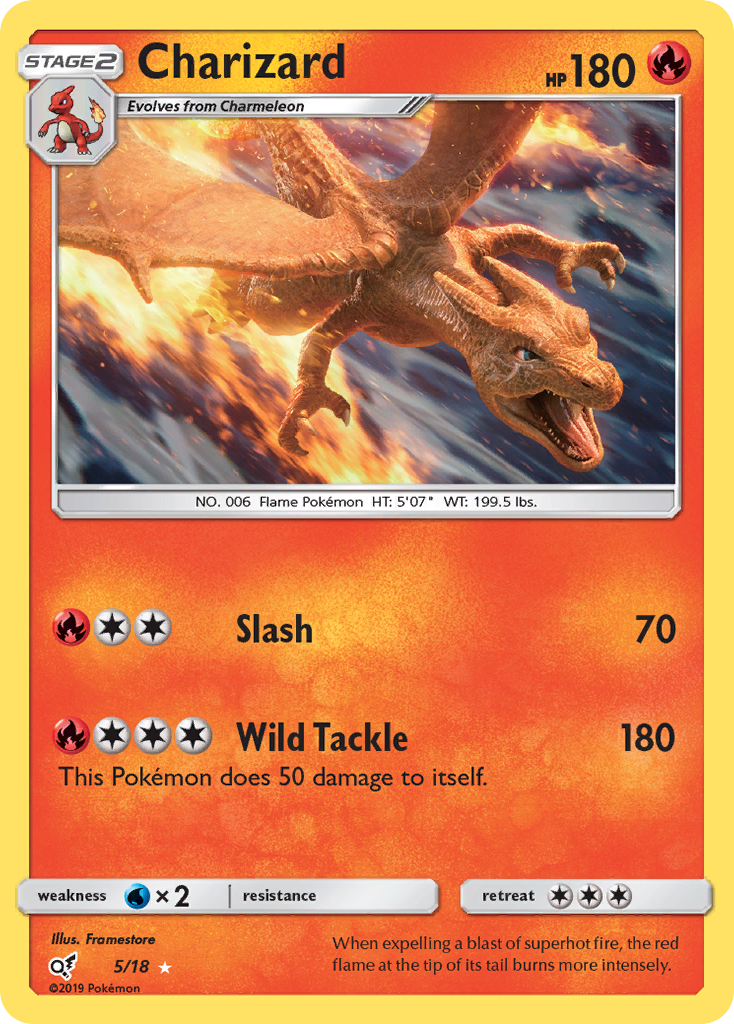 Charizard 5 Detective Pikachu Holo Rare