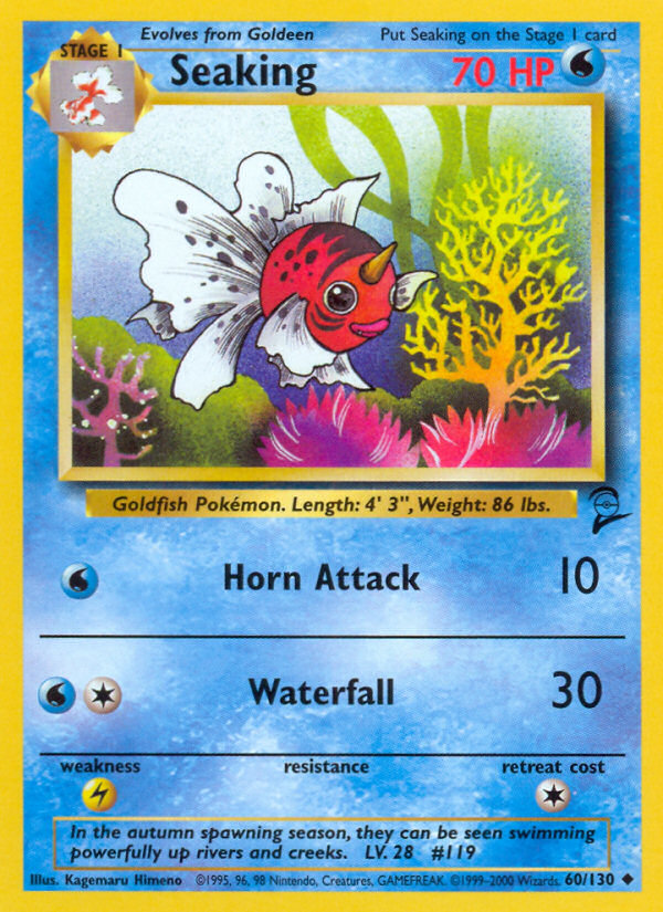 Seaking 060 Base Set 2 Uncommon Near Mint