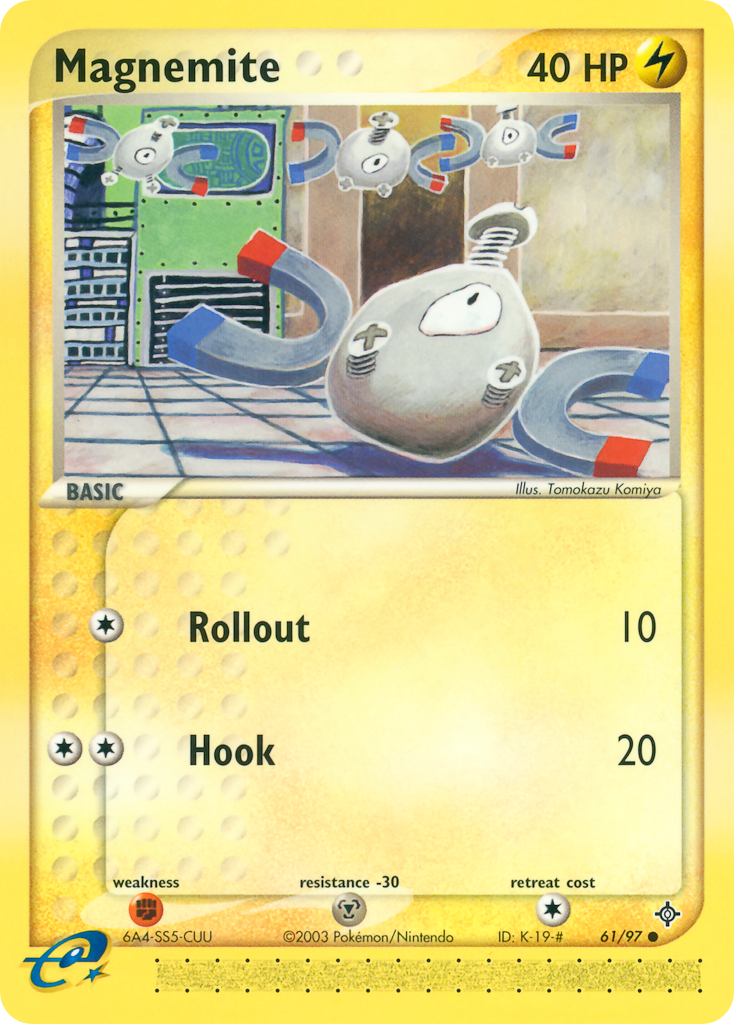 Magnemite 61 Dragon Common Lightly Played