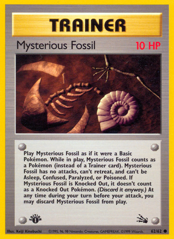 Mysterious Fossil 62 Fossil Common Lightly Played