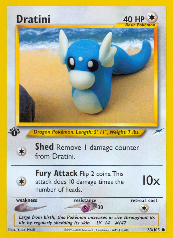 Dratini 063 Neo Destiny Common Lightly Played
