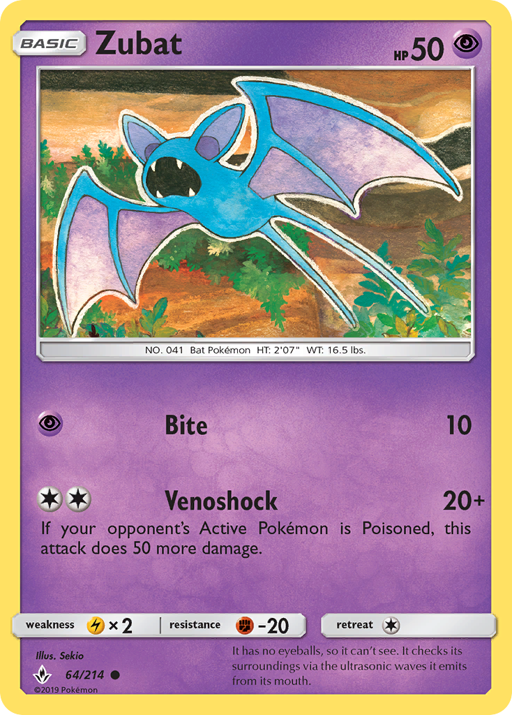 Zubat 64 SM - Unbroken Bonds Common