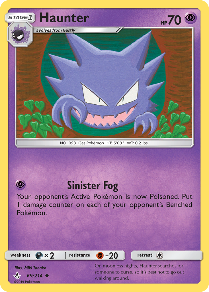 Haunter 69 SM - Unbroken Bonds Uncommon