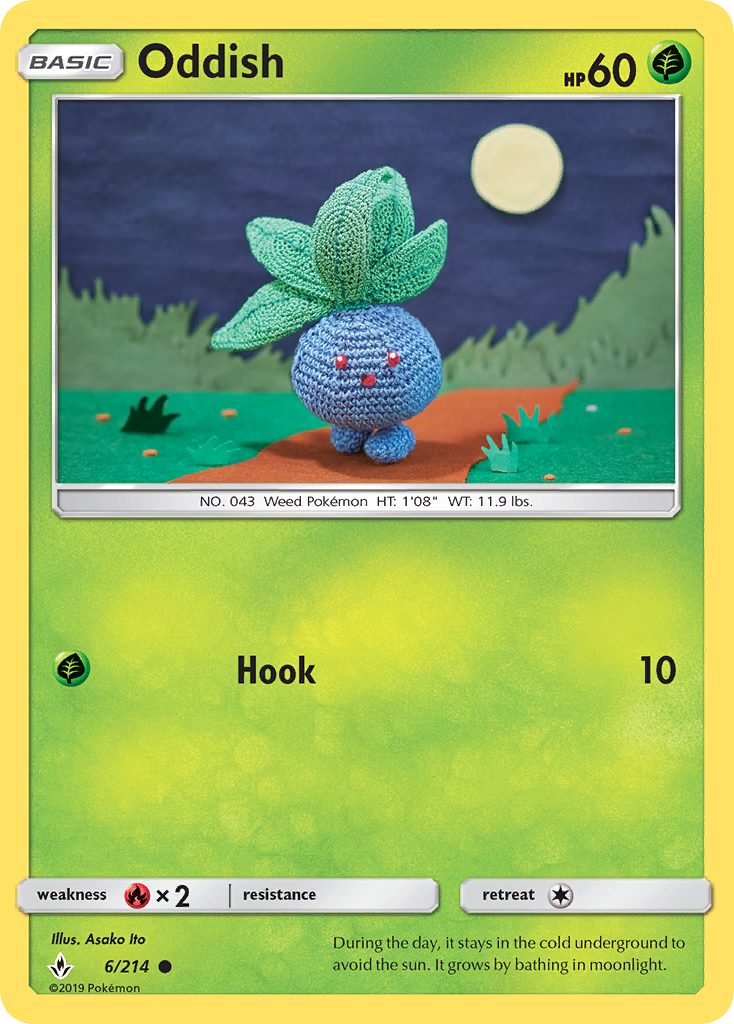Oddish 6 SM - Unbroken Bonds Common