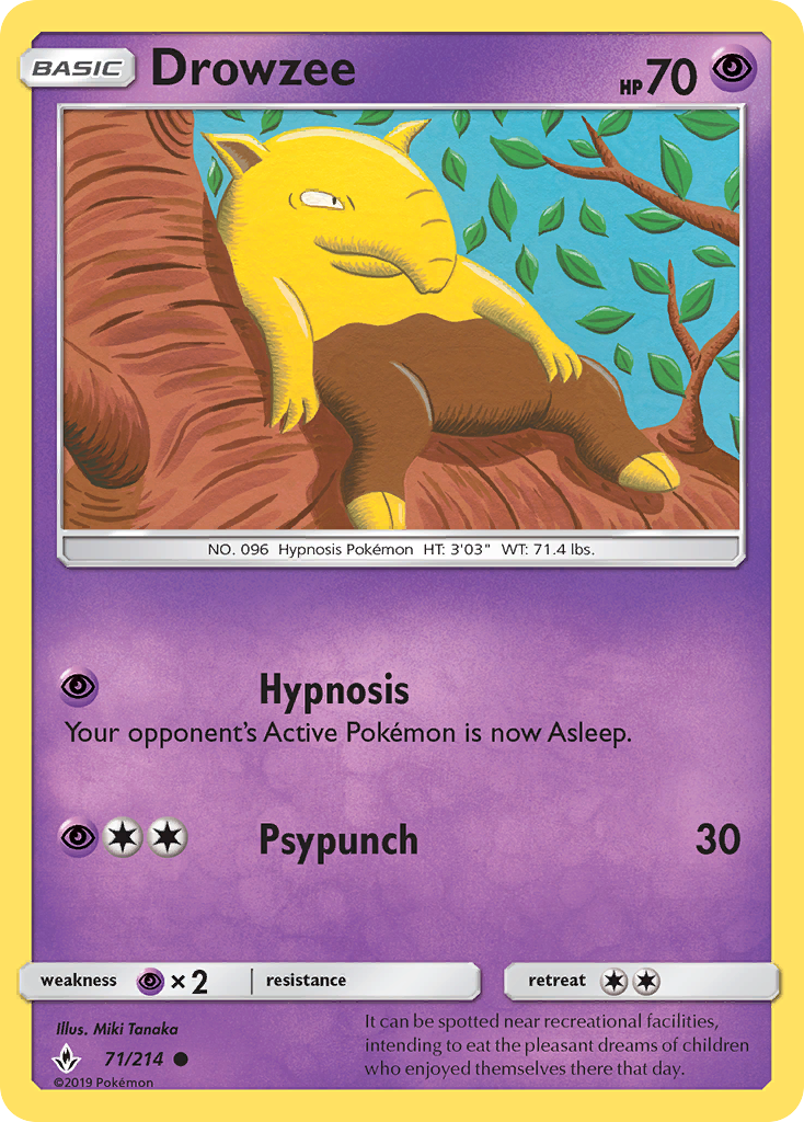 Drowzee 71 SM - Unbroken Bonds Common
