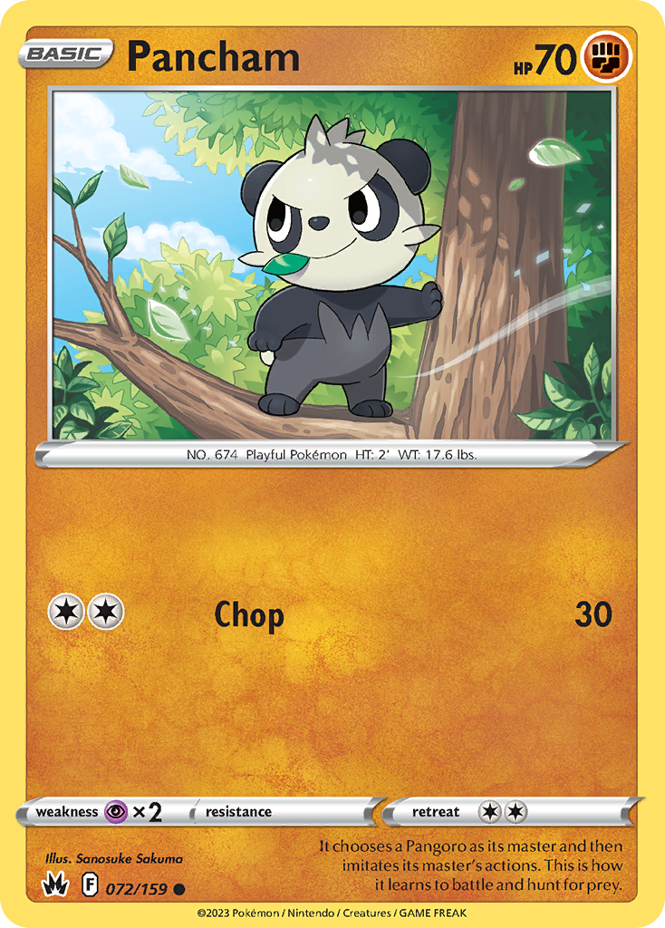 Pancham 072 Crown Zenith Common Lightly Played
