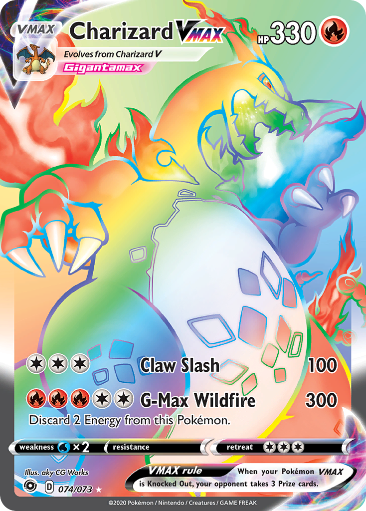 Charizard VMAX 74 Champion's Path Secret Rare