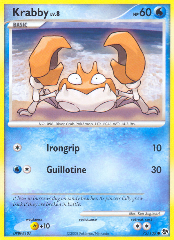 Krabby 75 Great Encounters Common Near Mint
