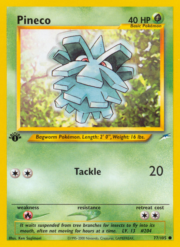 Pineco 077 Neo Destiny Common Near Mint