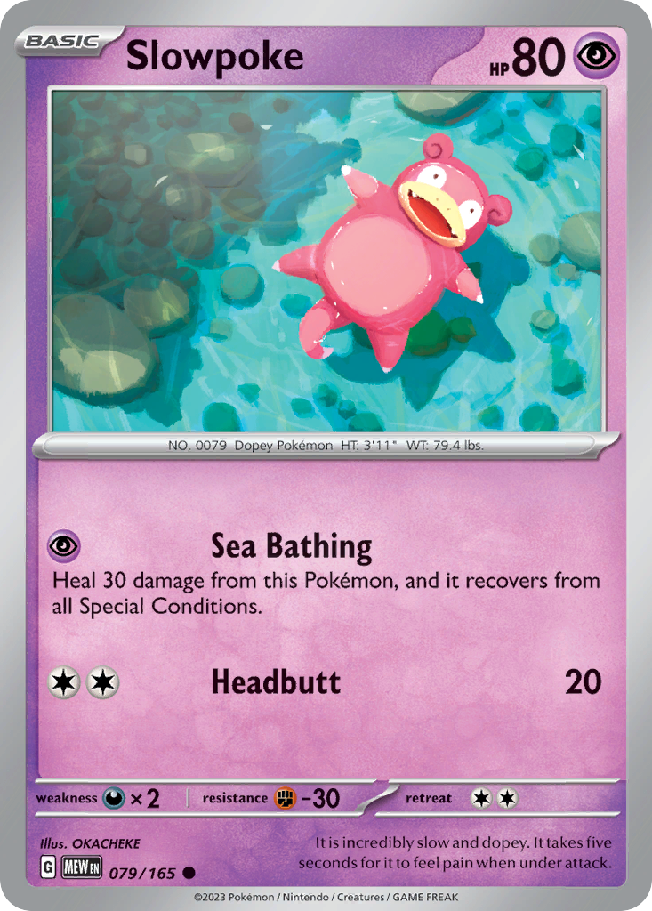 Slowpoke 079 SV: Scarlet & Violet 151 Common