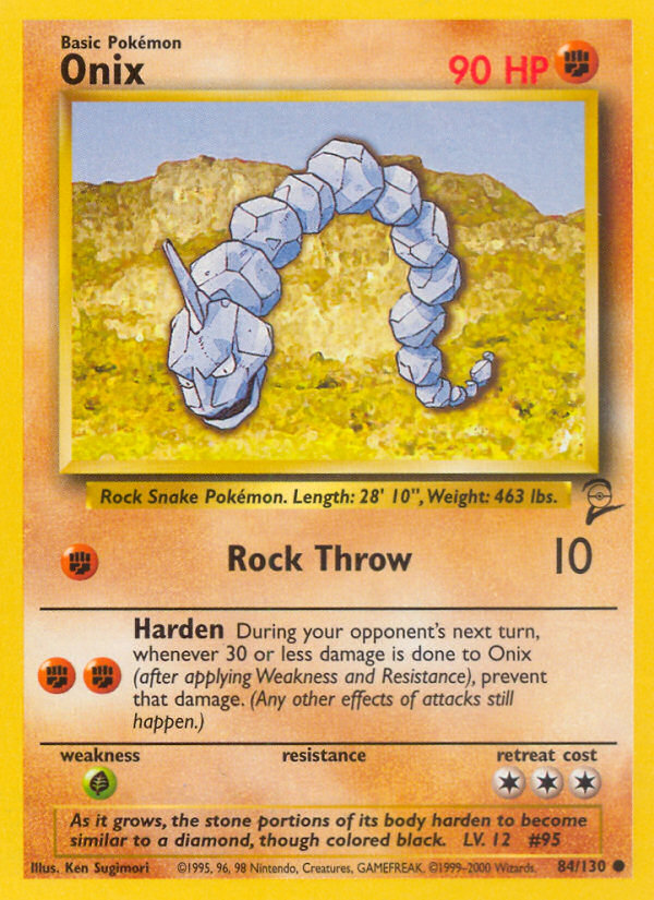 Onix 084 Base Set 2 Common Lightly Played
