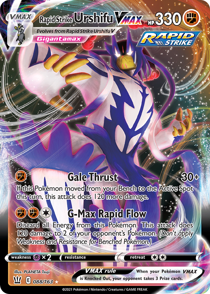 Rapid Strike Urshifu VMAX 088 SWSH05: Battle Styles Ultra Rare