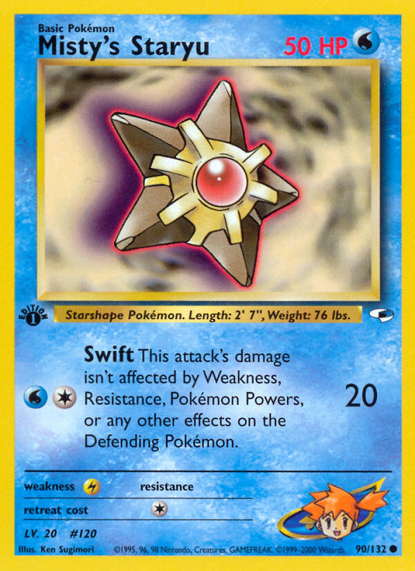 Misty's Staryu 090 Gym Heroes Common