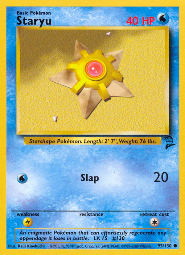 Staryu 095 Base Set 2 Common Near Mint