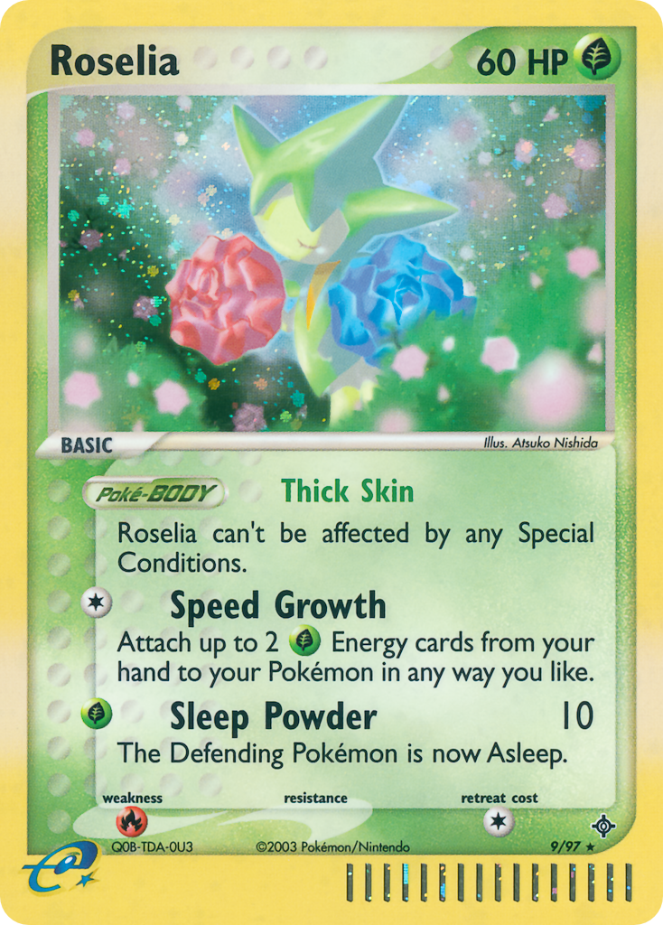 Roselia 9 Dragon Holo Rare